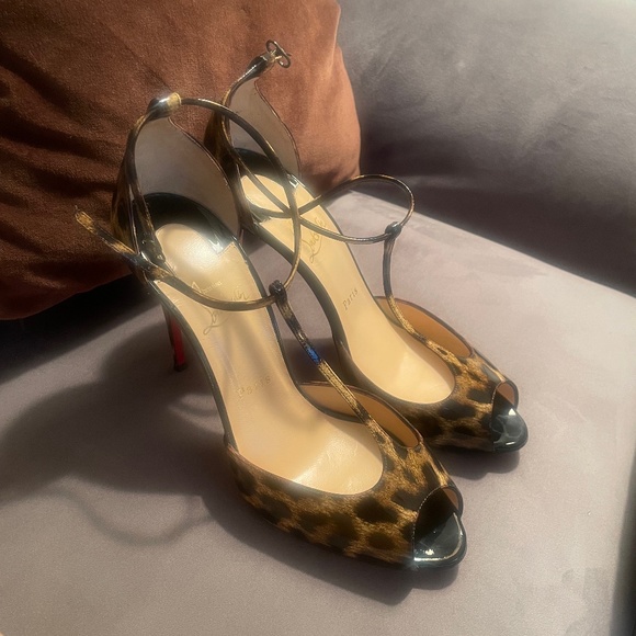 Christian Louboutin Shoes - Senora Patent Leopard Louboutin
